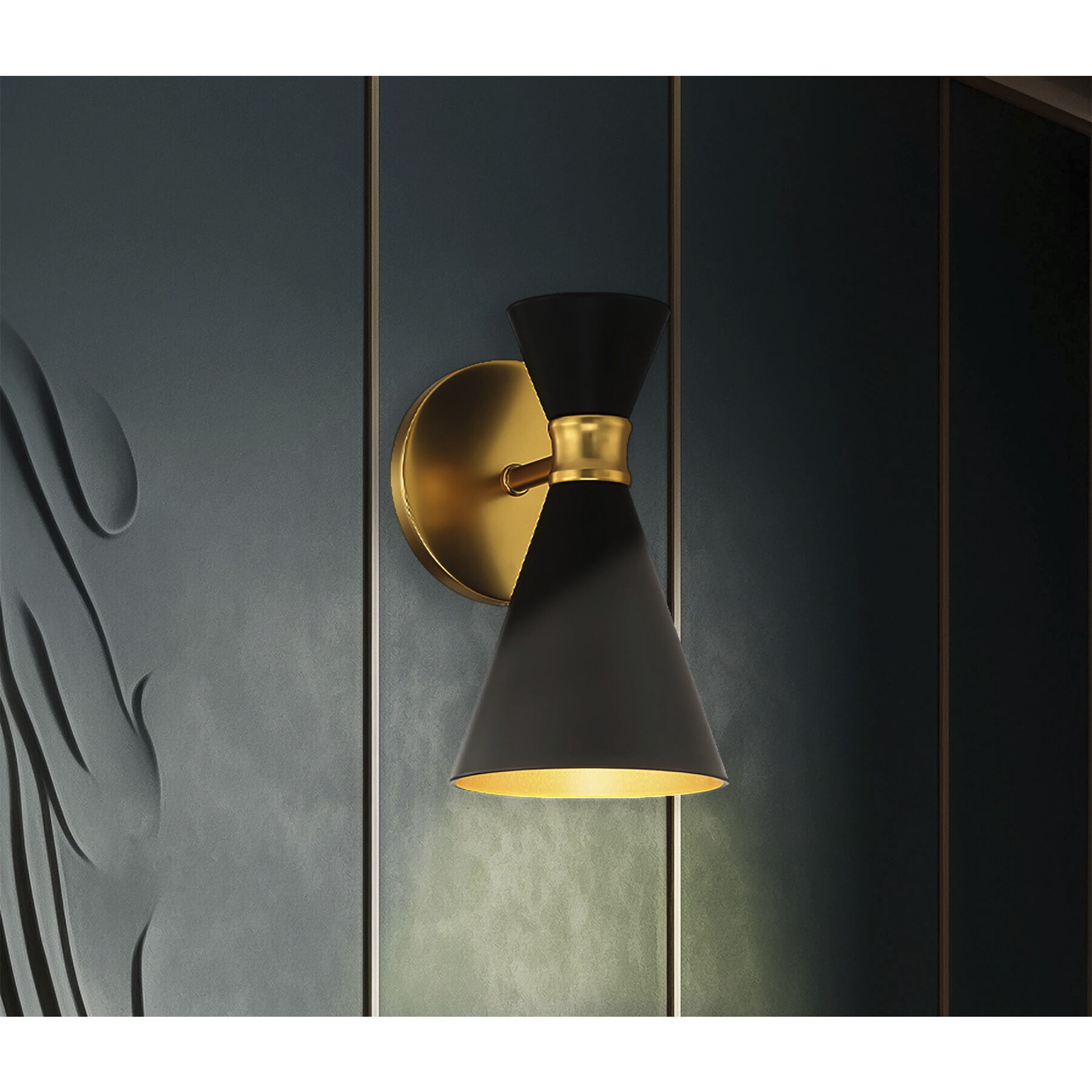 Conic 1 Light 5.5 inch Honey Gold Wall Sconce Wall Light